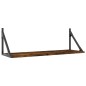 vidaXL Wandregale 2 Stk. Räuchereiche 80x25x25,5 cm Holzwerkstoff vidaXL Wandregale 2 Stk. Räuchereiche 80x25x25,5 cm Holzwerkstoff