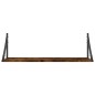 vidaXL Wandregale 2 Stk. Räuchereiche 80x25x25,5 cm Holzwerkstoff vidaXL Wandregale 2 Stk. Räuchereiche 80x25x25,5 cm Holzwerkstoff