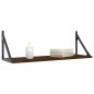 vidaXL Wandregale 2 Stk. Braun Eichen-Optik 80x25x25,5cm Holzwerkstoff vidaXL Wandregale 2 Stk. Braun Eichen-Optik 80x25x25,5cm Holzwerkstoff