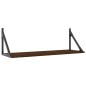 vidaXL Wandregale 2 Stk. Braun Eichen-Optik 80x25x25,5cm Holzwerkstoff vidaXL Wandregale 2 Stk. Braun Eichen-Optik 80x25x25,5cm Holzwerkstoff