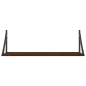 vidaXL Wandregale 2 Stk. Braun Eichen-Optik 80x25x25,5cm Holzwerkstoff vidaXL Wandregale 2 Stk. Braun Eichen-Optik 80x25x25,5cm Holzwerkstoff