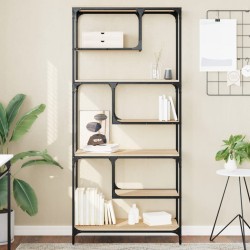 vidaXL Bücherregal Sonoma-Eiche 81x36x176 cm Holzwerkstoff