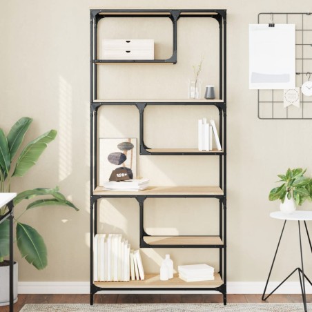 vidaXL Bücherregal Sonoma-Eiche 81x36x176 cm Holzwerkstoff