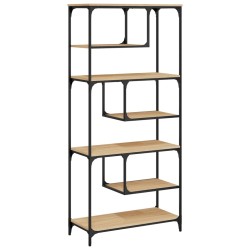 vidaXL Bücherregal Sonoma-Eiche 81x36x176 cm Holzwerkstoff