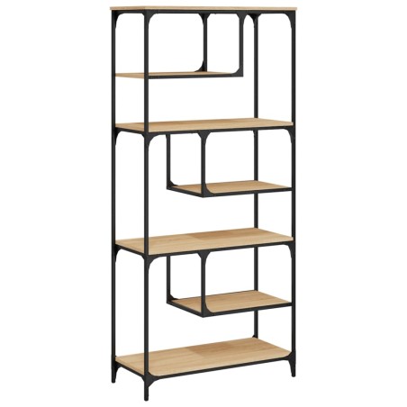 vidaXL Bücherregal Sonoma-Eiche 81x36x176 cm Holzwerkstoff