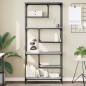 vidaXL Bücherregal Grau Sonoma 81x36x176 cm Holzwerkstoff vidaXL Bücherregal Grau Sonoma 81x36x176 cm Holzwerkstoff