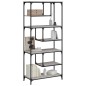 vidaXL Bücherregal Grau Sonoma 81x36x176 cm Holzwerkstoff vidaXL Bücherregal Grau Sonoma 81x36x176 cm Holzwerkstoff