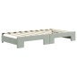 vidaXL Tagesbett Ausziehbar mit Matratzen Hellgrau 90x190 cm Samt vidaXL Tagesbett Ausziehbar mit Matratzen Hellgrau 90x190 cm Samt