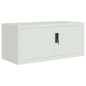 vidaXL Aktenschrank Hellgrau 90x40x110 cm Stahl vidaXL Aktenschrank Hellgrau 90x40x110 cm Stahl