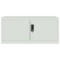 vidaXL Aktenschrank Hellgrau 90x40x110 cm Stahl vidaXL Aktenschrank Hellgrau 90x40x110 cm Stahl