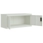 vidaXL Aktenschrank Hellgrau 90x40x110 cm Stahl vidaXL Aktenschrank Hellgrau 90x40x110 cm Stahl
