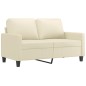 vidaXL 3-tlg. Sofagarnitur mit Kissen Creme Kunstleder vidaXL 3-tlg. Sofagarnitur mit Kissen Creme Kunstleder