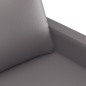 vidaXL 3-tlg. Sofagarnitur mit Kissen Grau Kunstleder vidaXL 3-tlg. Sofagarnitur mit Kissen Grau Kunstleder