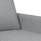vidaXL 3-tlg. Sofagarnitur mit Kissen Hellgrau Stoff vidaXL 3-tlg. Sofagarnitur mit Kissen Hellgrau Stoff