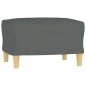 vidaXL 4-tlg. Sofagarnitur mit Kissen Dunkelgrau Stoff vidaXL 4-tlg. Sofagarnitur mit Kissen Dunkelgrau Stoff