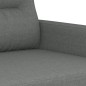 vidaXL 3-tlg. Sofagarnitur mit Kissen Dunkelgrau Stoff vidaXL 3-tlg. Sofagarnitur mit Kissen Dunkelgrau Stoff
