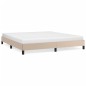 vidaXL Bettgestell Cappuccino-Braun 160x200 cm Kunstleder vidaXL Bettgestell Cappuccino-Braun 160x200 cm Kunstleder