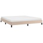 vidaXL Bettgestell Cappuccino-Braun 160x200 cm Kunstleder vidaXL Bettgestell Cappuccino-Braun 160x200 cm Kunstleder