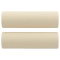 vidaXL 3-Sitzer-Sofa mit Zierkissen Creme 180 cm Stoff vidaXL 3-Sitzer-Sofa mit Zierkissen Creme 180 cm Stoff