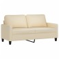 vidaXL 3-tlg. Sofagarnitur mit Kissen Creme Stoff vidaXL 3-tlg. Sofagarnitur mit Kissen Creme Stoff