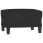 vidaXL 3-tlg. Sofagarnitur mit Kissen Schwarz Stoff vidaXL 3-tlg. Sofagarnitur mit Kissen Schwarz Stoff