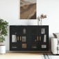 vidaXL Wandschränke 2 Stk. Schwarz Holzwerkstoff vidaXL Wandschränke 2 Stk. Schwarz Holzwerkstoff