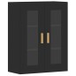 vidaXL Wandschränke 2 Stk. Schwarz Holzwerkstoff vidaXL Wandschränke 2 Stk. Schwarz Holzwerkstoff