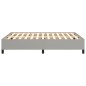 Bettgestell Hellgrau 140x190 cm Stoff Bettgestell Hellgrau 140x190 cm Stoff
