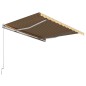 vidaXL Einziehbare Markise Handbetrieben 300 x 250 cm Gelb und Weiß vidaXL Einziehbare Markise Handbetrieben 300 x 250 cm Gelb und Weiß