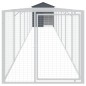 vidaXL Hundehütte mit Dach Anthrazit 117x813x123 cm Verzinkter Stahl vidaXL Hundehütte mit Dach Anthrazit 117x813x123 cm Verzinkter Stahl