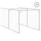 vidaXL Hundehütte mit Dach Anthrazit 117x813x123 cm Verzinkter Stahl vidaXL Hundehütte mit Dach Anthrazit 117x813x123 cm Verzinkter Stahl
