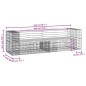 vidaXL Gartenbank aus Gabionen 244x71x65,5 cm Massivholz Douglasie vidaXL Gartenbank aus Gabionen 244x71x65,5 cm Massivholz Douglasie