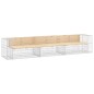 vidaXL Gartenbank aus Gabionen 347x71x65,5 cm Massivholz Kiefer vidaXL Gartenbank aus Gabionen 347x71x65,5 cm Massivholz Kiefer
