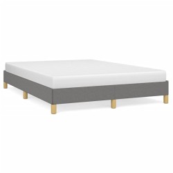 vidaXL Bettgestell Dunkelgrau 160x200 cm Stoff
