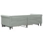 vidaXL Tagesbett Ausziehbar mit Schubladen Hellgrau 90x190 cm Samt vidaXL Tagesbett Ausziehbar mit Schubladen Hellgrau 90x190 cm Samt