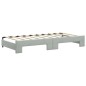 vidaXL Tagesbett Ausziehbar mit Schubladen Hellgrau 90x190 cm Samt vidaXL Tagesbett Ausziehbar mit Schubladen Hellgrau 90x190 cm Samt