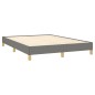 vidaXL Bettgestell Dunkelgrau 160x200 cm Stoff vidaXL Bettgestell Dunkelgrau 160x200 cm Stoff