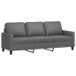 vidaXL 2-tlg. Sofagarnitur mit Kissen Dunkelgrau Stoff vidaXL 2-tlg. Sofagarnitur mit Kissen Dunkelgrau Stoff