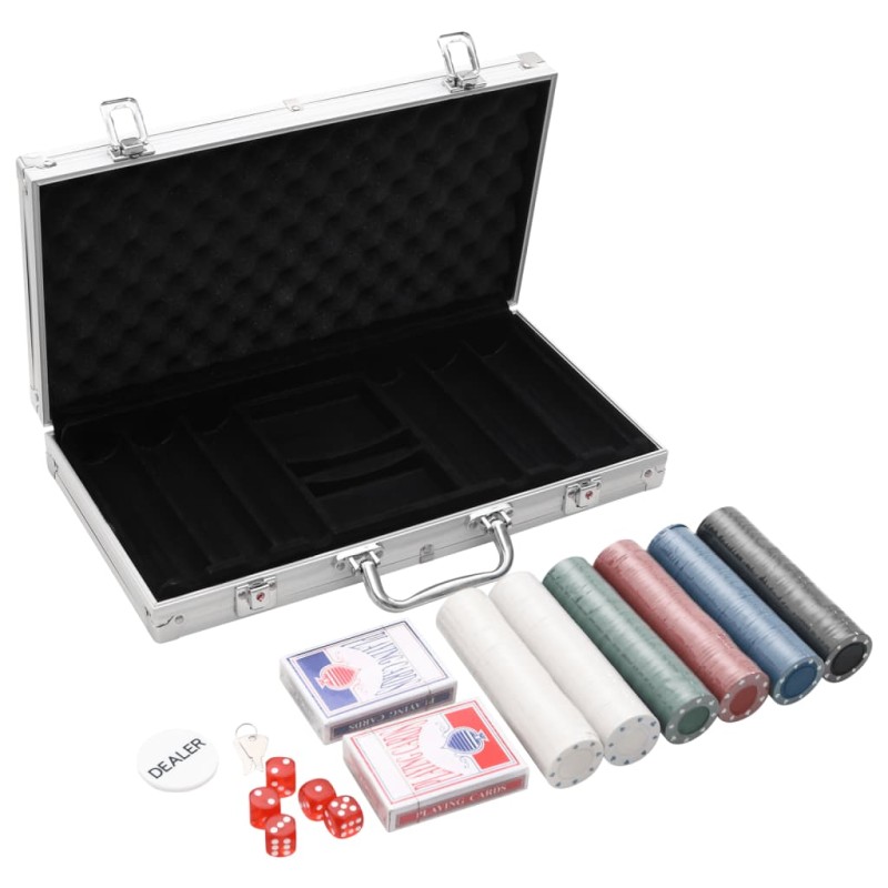 vidaXL Pokerchips-Set 300 Stk. 4 g vidaXL Pokerchips-Set 300 Stk. 4 g