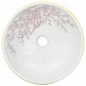 vidaXL Aufsatzwaschbecken Weiß und Gelb Rund Ø41x14 cm Keramik vidaXL Aufsatzwaschbecken Weiß und Gelb Rund Ø41x14 cm Keramik