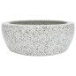 vidaXL Aufsatzwaschbecken Grau Rund Ø41x14 cm Keramik vidaXL Aufsatzwaschbecken Grau Rund Ø41x14 cm Keramik