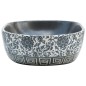 vidaXL Aufsatzwaschbecken Schwarz und Blau Oval 47x33x13 cm Keramik vidaXL Aufsatzwaschbecken Schwarz und Blau Oval 47x33x13 cm Keramik