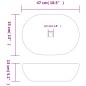 vidaXL Aufsatzwaschbecken Schwarz und Blau Oval 47x33x13 cm Keramik vidaXL Aufsatzwaschbecken Schwarz und Blau Oval 47x33x13 cm Keramik
