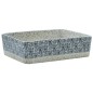 vidaXL Aufsatzwaschbecken Grau Blau Rechteckig 46x35,5x13cm Keramik vidaXL Aufsatzwaschbecken Grau Blau Rechteckig 46x35,5x13cm Keramik