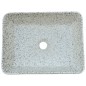 vidaXL Aufsatzwaschbecken Grau Blau Rechteckig 46x35,5x13cm Keramik vidaXL Aufsatzwaschbecken Grau Blau Rechteckig 46x35,5x13cm Keramik