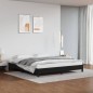Bettgestell Schwarz 160x200 cm Kunstleder Bettgestell Schwarz 160x200 cm Kunstleder