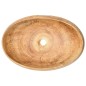 vidaXL Aufsatzwaschbecken Braun Oval 59x40x15 cm Keramik vidaXL Aufsatzwaschbecken Braun Oval 59x40x15 cm Keramik