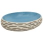 vidaXL Aufsatzwaschbecken Mehrfarbig Oval 59x40x15 cm Keramik vidaXL Aufsatzwaschbecken Mehrfarbig Oval 59x40x15 cm Keramik
