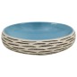 vidaXL Aufsatzwaschbecken Mehrfarbig Oval 59x40x15 cm Keramik vidaXL Aufsatzwaschbecken Mehrfarbig Oval 59x40x15 cm Keramik