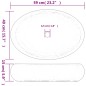 vidaXL Aufsatzwaschbecken Mehrfarbig Oval 59x40x15 cm Keramik vidaXL Aufsatzwaschbecken Mehrfarbig Oval 59x40x15 cm Keramik